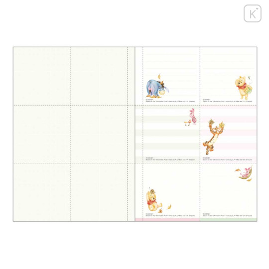 Japan Disney B6 Monthly Schedule Book - Winnie the Pooh : Friends Light Yellow 2027 - 4