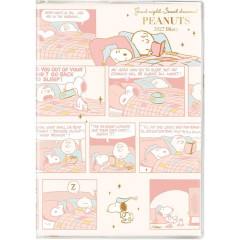 Japan Peanuts B6 Planner Monthly & Weekly Schedule Book - Snoopy : Comic Pink 2027