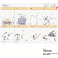 Japan Peanuts B6 Planner Monthly & Weekly Schedule Book - Snoopy : Comic Pink 2027 - 3