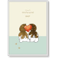 Japan Mofusand A6 Planner Monthly Schedule Book - Long-haired Norwegian Forest Cat 2027 - 1