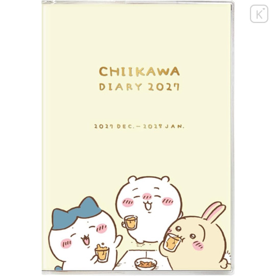 Japan Chiikawa A6 Planner Monthly Schedule Book - Chiikawa & Hachiware & Usagi : Celebration 2027 - 1