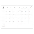 Japan Moomin B6 Planner Weekly Schedule Book - Moomin : Characters Ivory 2027 - 3