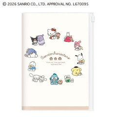 Japan Sanrio B6 Planner Weekly Schedule Book - Characters Ivory 2027