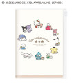 Japan Sanrio B6 Planner Weekly Schedule Book - Characters Ivory 2027 - 1