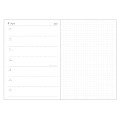 Japan Sanrio B6 Planner Weekly Schedule Book - Characters Ivory 2027 - 4
