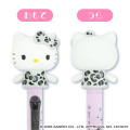 Japan Sanrio Action Mascot Ballpoint Pen - Hello Kitty : Leopard Gal Cat Purple - 2