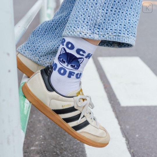 Japan Mofusand Socks - Rock Nyan White - 2