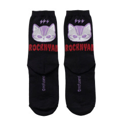 Japan Mofusand Socks - Rock Nyan Black