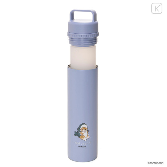 Japan Mofusand Sticol 2in1 Bottle 230ml - Shark Cat - 4