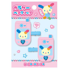 Japan Sanrio Flip Phone Acrylic Hair Clip Set - Usahana