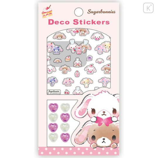 Japan Sanrio Deco Sticker - Sugarbunnies : Cherry Pink - 1