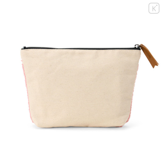 Japan Sanrio Chenille Embroidery Pouch - Sugarbunnies : Pink - 2