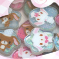 Japan Sanrio Crystal Seal - Sugarbunnies : Pink - 2