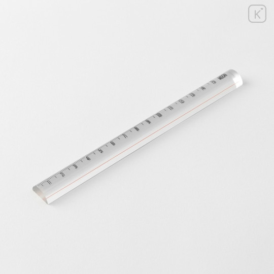 Japan Midori Lens Ruler 15cm - Transparent - 3