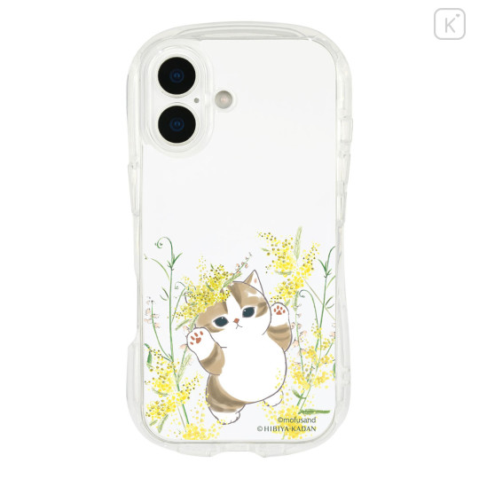 Japan Mofusand Hibiya Kadan Crystal Clear iPhone 16 Case - Spring - 6