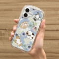 Japan Mofusand Hibiya Kadan Crystal Clear iPhone 16 Case - Winter - 2
