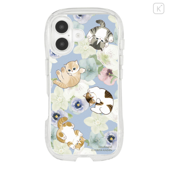 Japan Mofusand Hibiya Kadan Crystal Clear iPhone 16 Case - Winter - 4