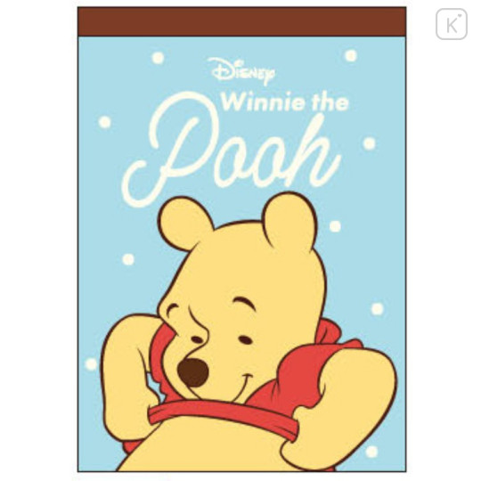 Japan Disney B7 Notepad - Winnie the Pooh : Friends Tummy - 1
