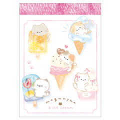 Japan Kamio Mini Notepad - Mogunyan : Cat Ice Cream
