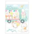 Japan Kamio Mini Notepad - Mogunyan : Cat Ice Cream Shop - 1
