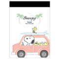 Japan Peanuts Mini Notepad - Snoopy & Woodstock : Road Trip Vacation - 1