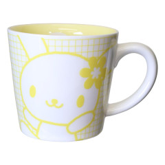 Japan Sanrio Ceramic Mug - Usahana : Color Check Lemon Yellow