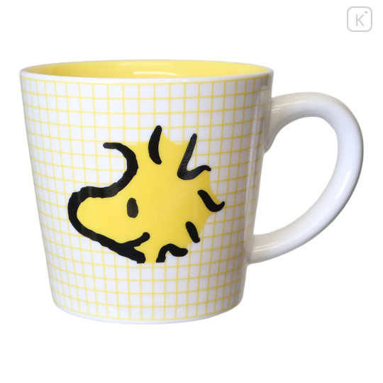 Japan Peanuts Ceramic Mug - Woodstock : Color Check Yellow - 1