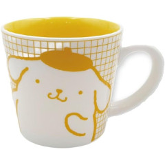Japan Sanrio Ceramic Mug - Pompompurin : Color Check Yellow
