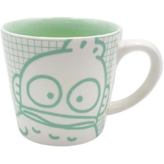 Japan Sanrio Ceramic Mug - Hangyodon : Color Check Green