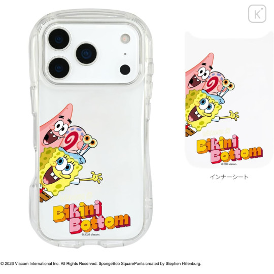 Japan SpongeBob SquarePants Crystal Clear iPhone 17 Pro Case - Bikini Bottom - 2