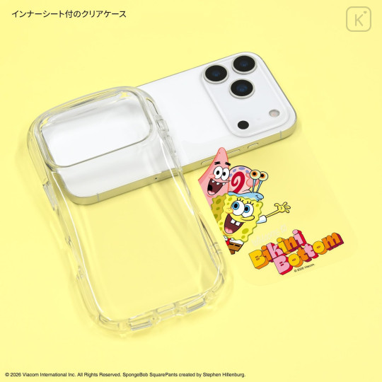 Japan SpongeBob SquarePants Crystal Clear iPhone 17 Pro Case - Bikini Bottom - 3