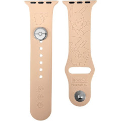 Japan Pokemon Apple Watch 42/41/40/38mm Silicone Band with Charm - Pikachu