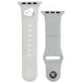 Japan Peanuts Apple Watch 42/41/40/38mm Silicone Band - Snoopy : Gray - 1