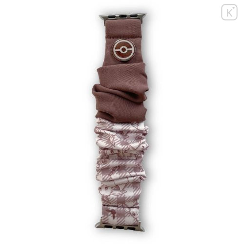 Japan Pokemon Apple Watch 42/41/40/38mm Scrunchie Band - Eevee - 1