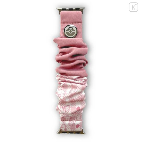 Japan Pokemon Apple Watch 42/41/40/38mm Scrunchie Band - Mew - 1