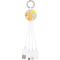 Japan San-X Multi Charging Cable - Kiiroitori & Rilakkuma - 1