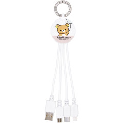 Japan San-X Multi Charging Cable - Rilakkuma : Pink