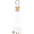 Japan San-X Multi Charging Cable - Rilakkuma : Pink - 1