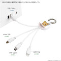 Japan San-X Multi Charging Cable - Rilakkuma : Pink - 3