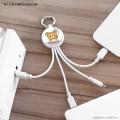 Japan San-X Multi Charging Cable - Rilakkuma : Pink - 4