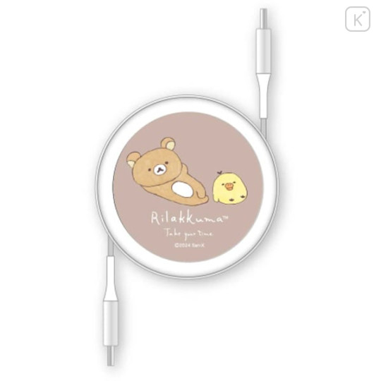 Japan San-X PD60W USB Type-C Retractable Cable - Kiiroitori & Rilakkuma - 1