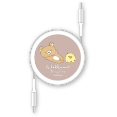 Japan San-X PD60W USB Type-C Retractable Cable - Kiiroitori & Rilakkuma