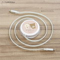Japan San-X PD60W USB Type-C Retractable Cable - Chairoikoguma & Korilakkuma - 3