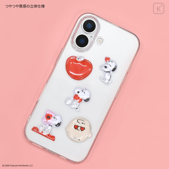 Japan Peanuts Bubble Pop Sticker - Snoopy : Heart - 4