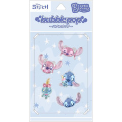 Japan Disney Bubble Pop Sticker - Angel & Stitch