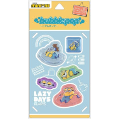 Japan Minions Bubble Pop Sticker - Minions : Sleep