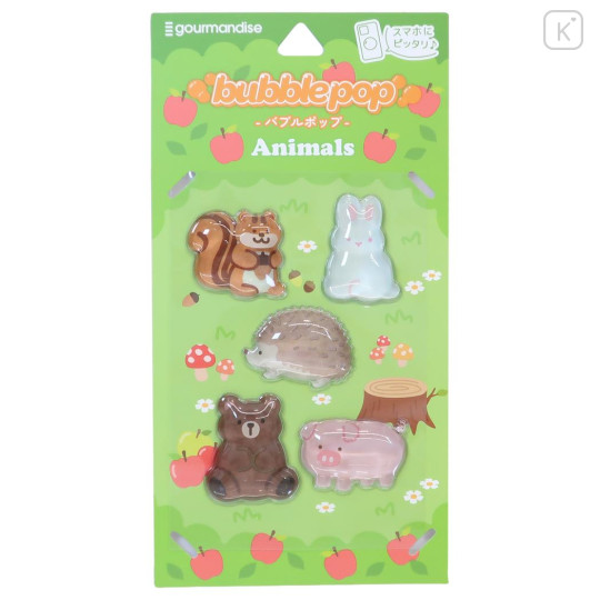 Japan Bubble Pop Sticker - Forest Animals - 1