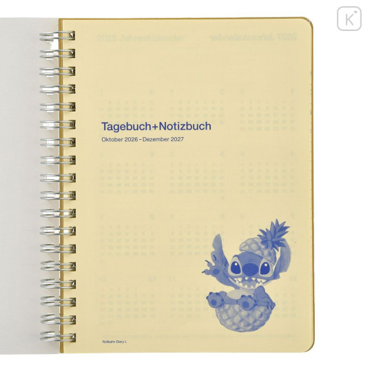 Japan Disney Store Rollbahn Diary (L) - Scrump & Stitch : 2027 - 2