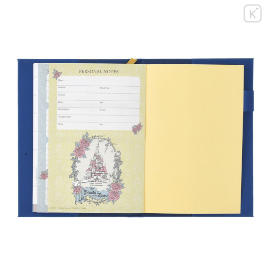 Japan Disney Store B6 Planner Monthly Schedule Book - Beauty and the Beast : Embossed 2027 - 6