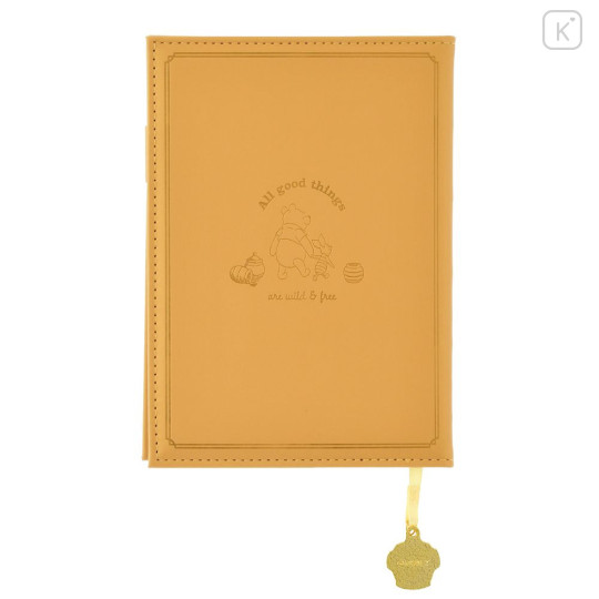 Japan Disney Store B6 Planner Monthly Schedule Book - Winnie the Pooh : Embossed 2027 - 8